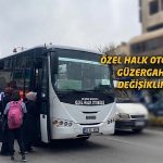 Özel Halk Otobüsü güzergahlarında geçici değişiklik