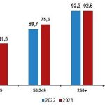 İnternet erişimine sahip girişimlerin oranı yüzde 96,0 oldu