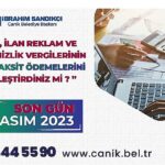 Canik’te Vergi Ödemeleri İçin Son Tarih: 30 Kasım