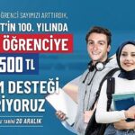 Cumhuriyet’in 100. Yılında 100 bin öğrenciye eğitim desteği