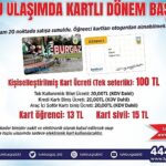 Lüleburgaz’da toplu ulaşımda elektronik kart dönemi başladı