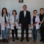 Nevşehir Belediye Başkanı Dr. Mehmet Savran, sağlık kuruluşlarını ziyaret ederek sağlık çalışanlarının 14 Mart Tıp Bayramı’nı kutladı